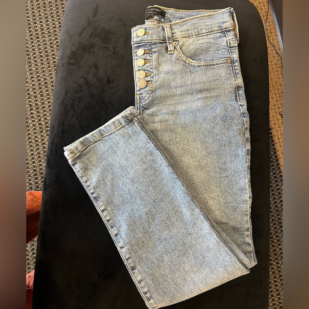 Banana republic button up jean - Mid rise slim fit size 2